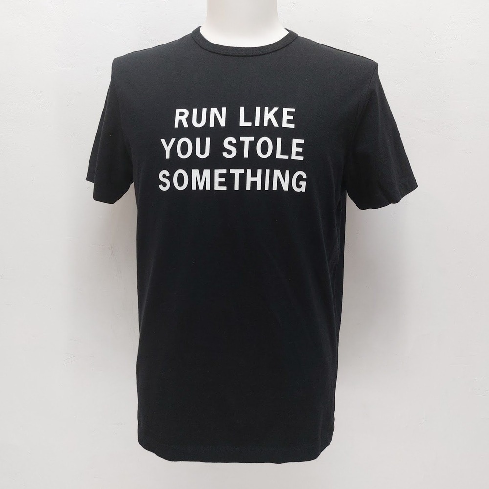 Hiro Clark T-Shirt Men's Run Like You Stole Something Small Black Graphic Casual